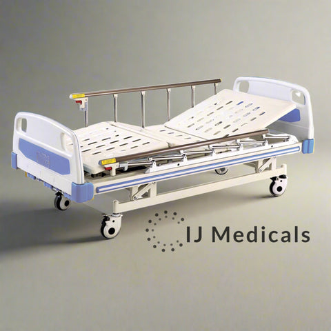 Full Option Imported ICU/HDU Patient Bed Manual (Head, Leg & Height Adjustable)