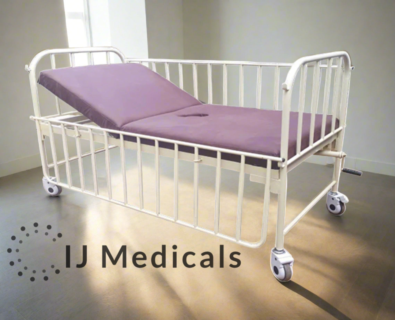 Hospital Commode Bed (Head Adjustable)