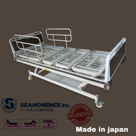 Seahonence Japanese Electric Three Function Bed (Reconditioned) (Head, Leg & Height Adjustable)