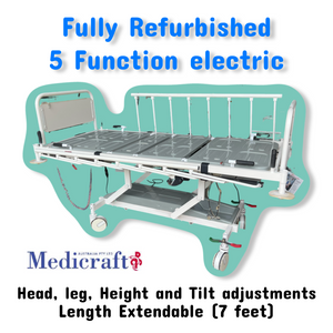 Refurbished Medicraft (Aus) Five Function Electric ICU Bed (Head, Leg, Height and Trendelenburg adjustment)